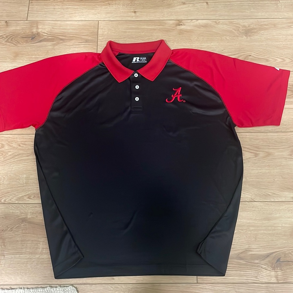 Alabama Collegiate Mens 2XL 100%Polyester Polo Shirt NWOT